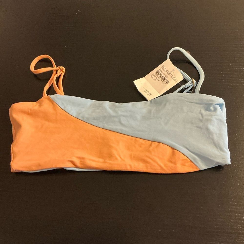 L*Space Tangy and Sky Blue Ari Bikini Top Medium